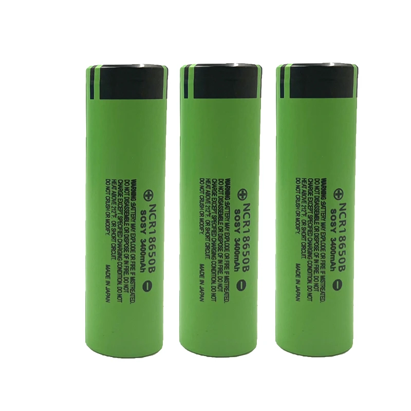 SOSY 1-20PCS 18650 Original NCR18650B High Quality 3.7V 3400 Mah Rechargeable Lithium Flashlight Battery