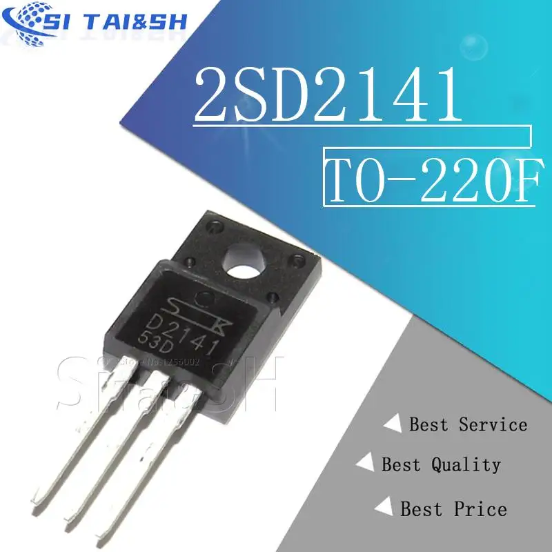 

5PCS 2SD2141 D2141 NPN F 380V 6A integrated circuit Data system