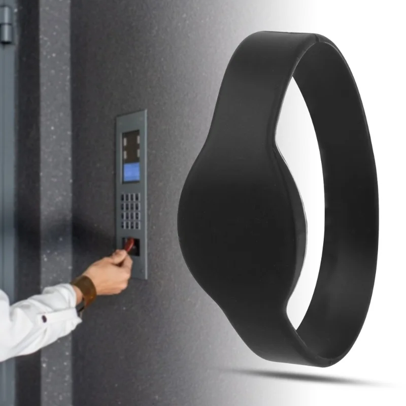 10pcs 13.56Mhz RFID Wristband Silicone Bracelet Waterproof IC Card For Swimming Pool Sauna RoomBlue