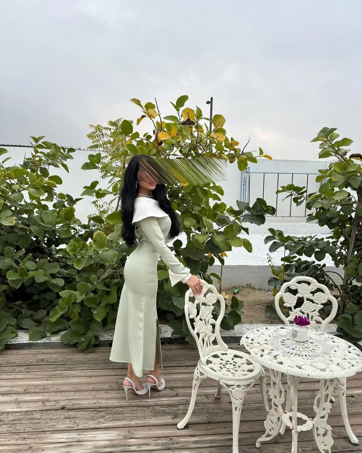 Gaun Malam Kustom Gaun Pesta Bahu Miring Kerah Tinggi Jersey Indah Gaun Acara Khusus Putri Duyung Halus