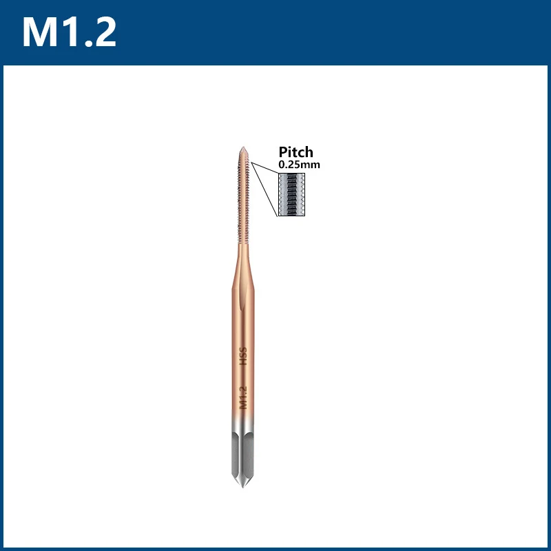 

HSS Thread Tap Screw Machine Tap Titanium Coating Metal Screw Hole Tap Drills Drill Bit M1 M1.2 M 1.4 M 1.6 M1.7 M1.8 Series