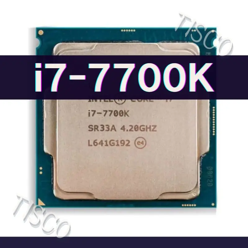 Core i7-7700K i7 7700K 4,2 ГГц Четырехъядерный процессор 8M 91 Вт LGA 1151