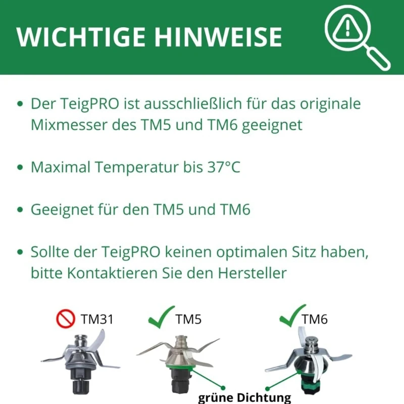 Easy to Use Dough Protector Fast Cleaning Dough Knife Dirt Protections Fit for Thermomix TM5 TM6 Prevent Messy Drop Shipping