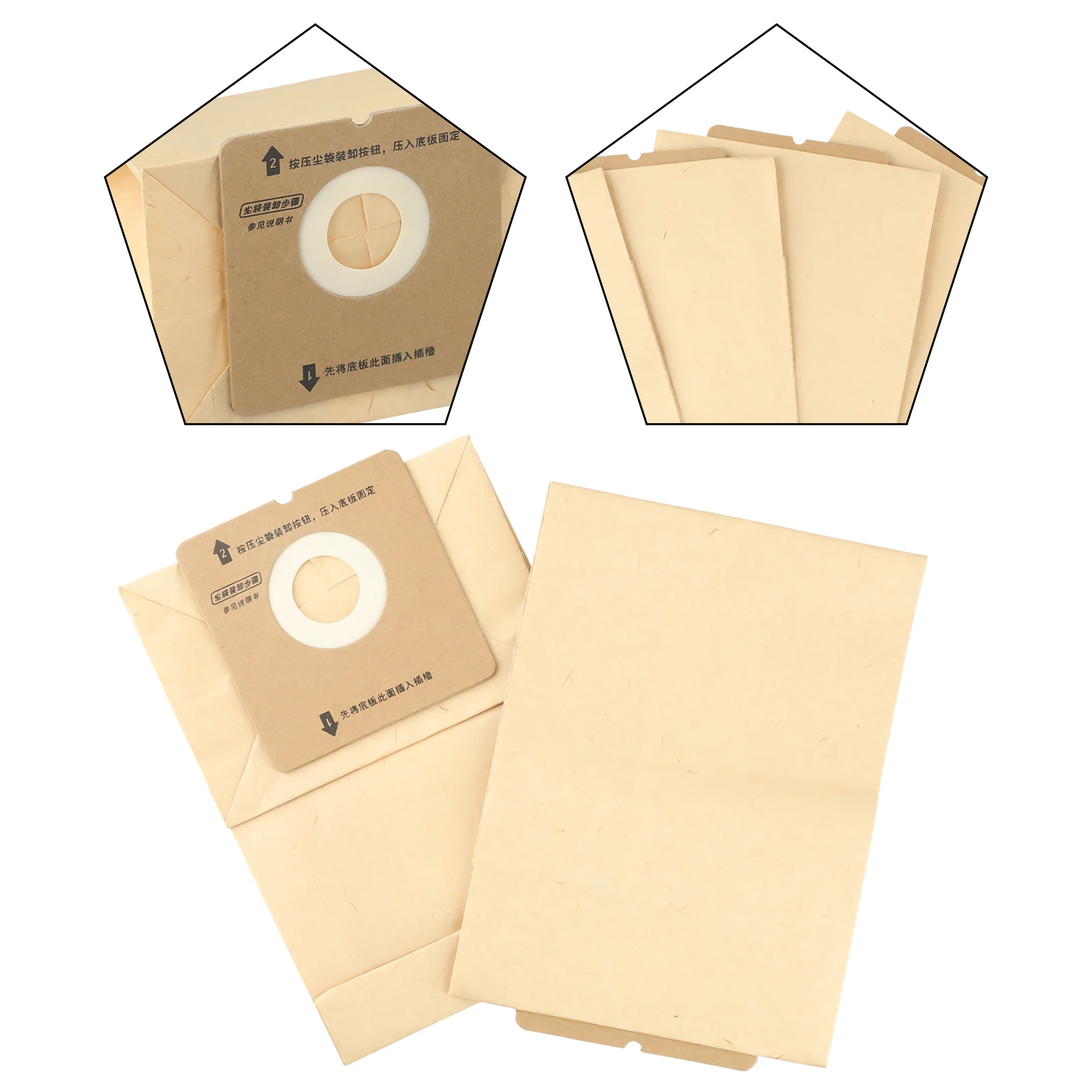 Vacuum Cleaner Bags Paper Dust Bag Replacement For ZR0049/ZR0007 Vacuum Cleaner Accessories Household Cleaning Tool