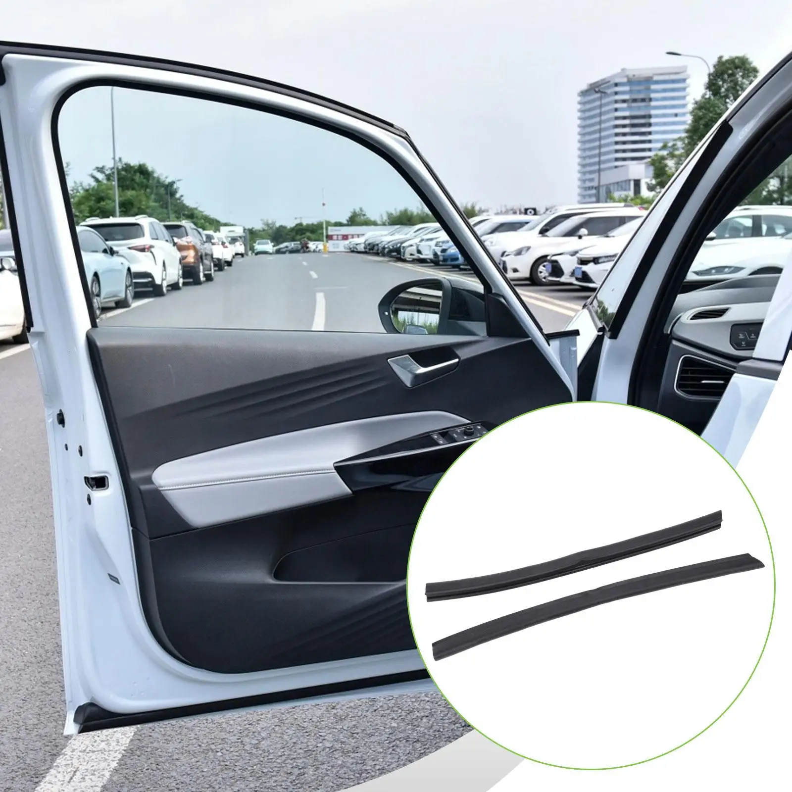 

1 пара уплотнений для дверной колесной арки 7H0837565A 7H0837566A, простые в установке накладки, уплотнительные планки для Transporter Caravelle MK5