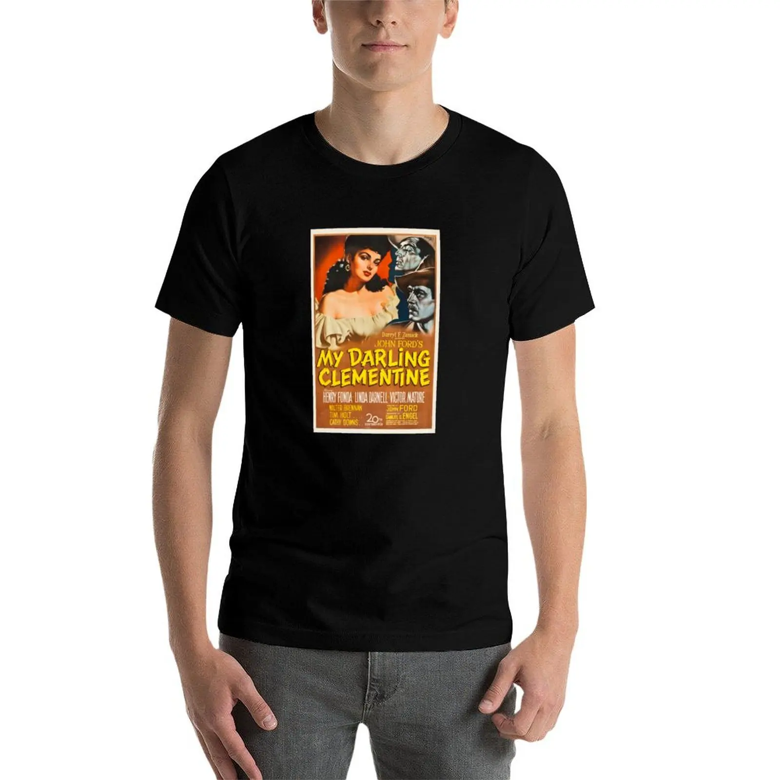 

My Darling Clementine Classic Vintage Movie Poster T-Shirt man t shirts high quality luxury brand man t shirts graphic T-Shirt