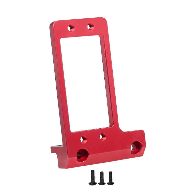 Aluminum Alloy Front Axle BAT Servo Mount for 1/10 SCX10 III AR45P Portal Axle LCG Ch is Servo Bracket Red