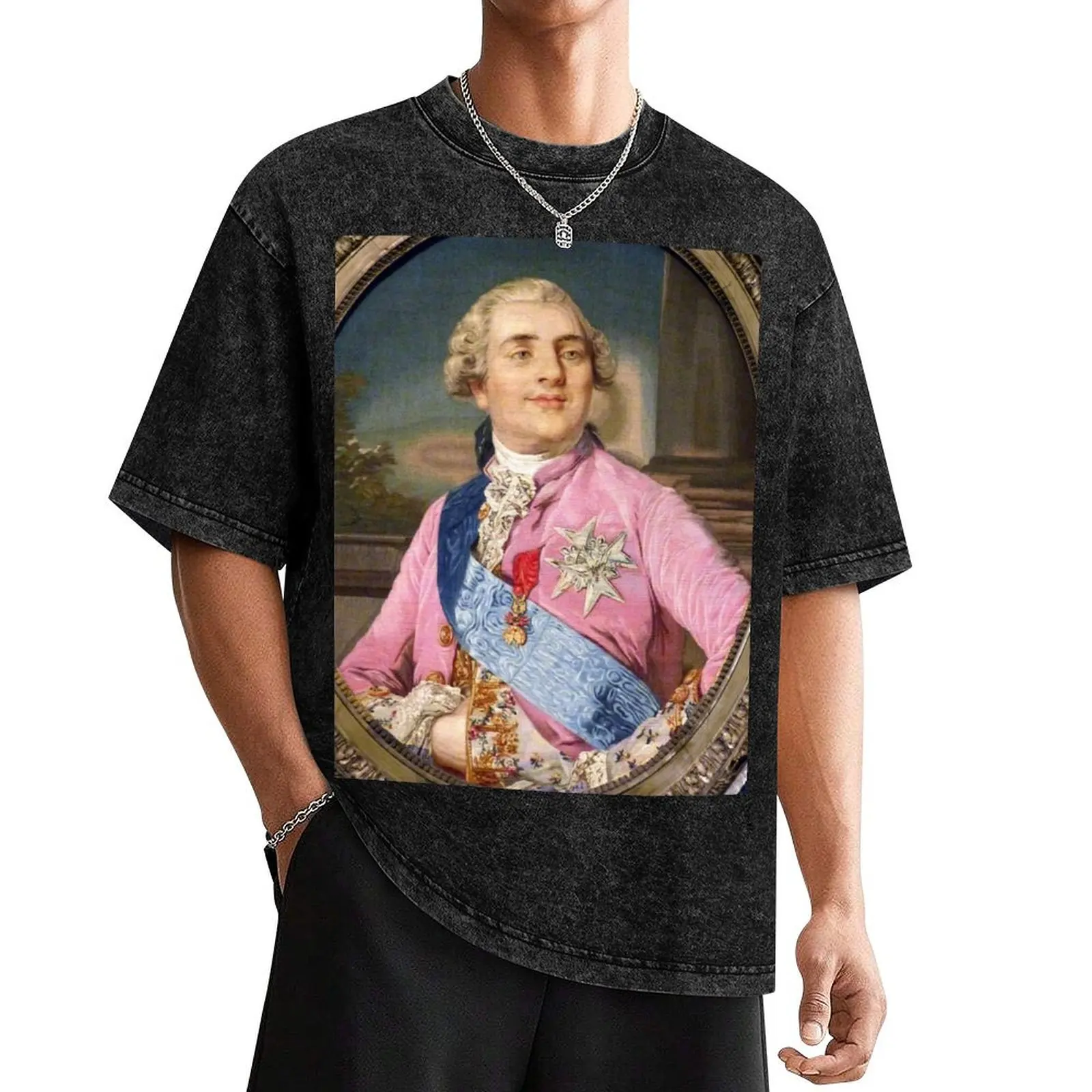 

King of France Louis XVI T-Shirt plus size tops designer shirts man t shirt oversized graphic tee mens designer t shirt