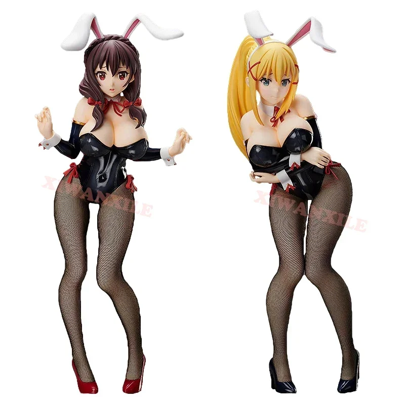 37cm FREEing B-style Yunyun Bunny Girl Anime Figure Erina Nakiri Sexy Action Figure Erza Scarlet Figurine Collectible Model Toys