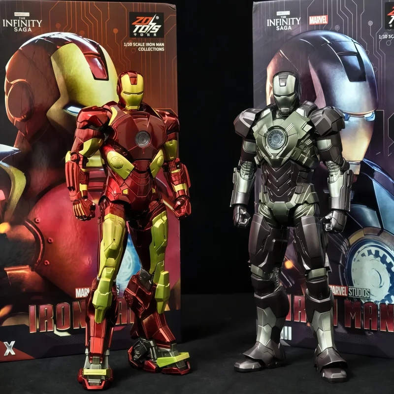 

In Stock Genuine Marvel Iron Man Mk18 Mk27 Figurine Mobile Soldier Model Desktop Ornament Assembly Toy Birthday Gift Preferred