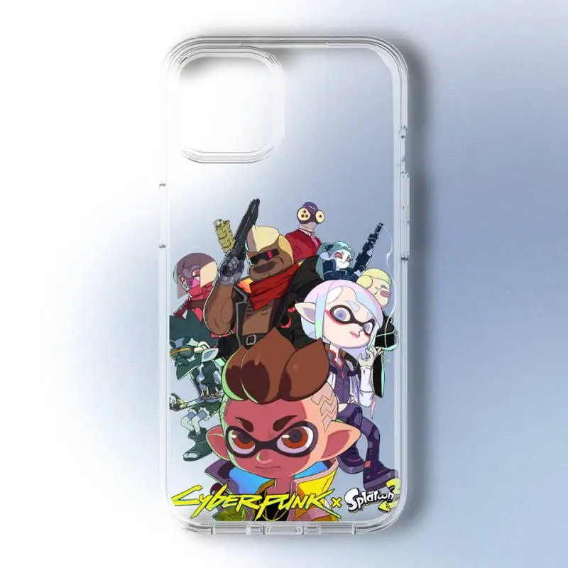 Game Splatoon 3 Phone Case For Samsung GalaxyS20 S21 S30 FE Lite Plus A21 A51S Note20 Transparent Shell