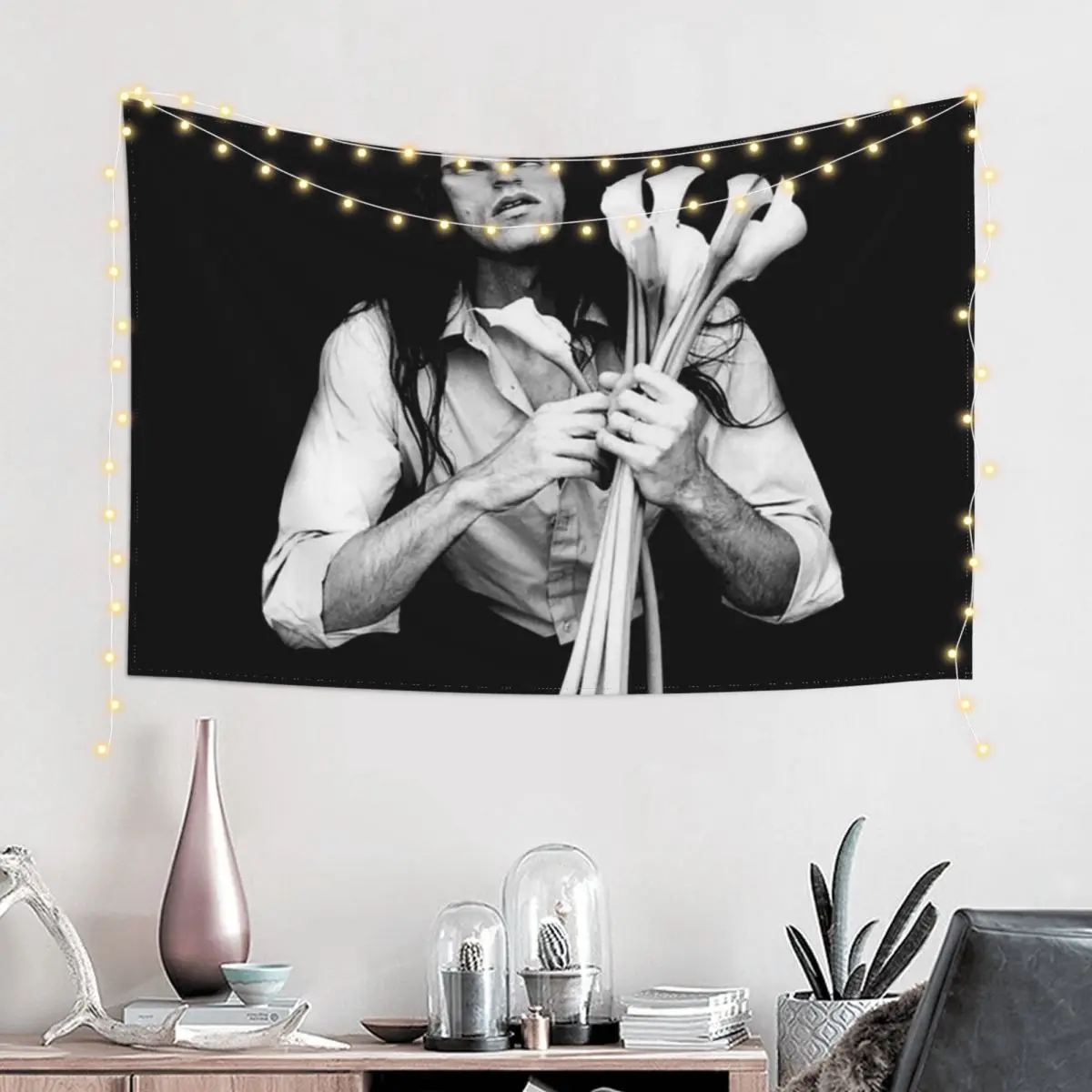 

black white Steele Tour 2019 Tapestry Wall Carpet Wall Mural Wallpapers Home Decor For Bedroom Tapestry