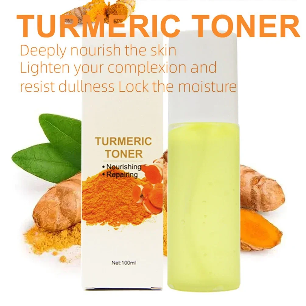 

Private Label 100ml Turmeric Face Toner Custom Logo Nourish Brighten Hydrating Balance Even Skin Anti-Aging Makeup Wholesale