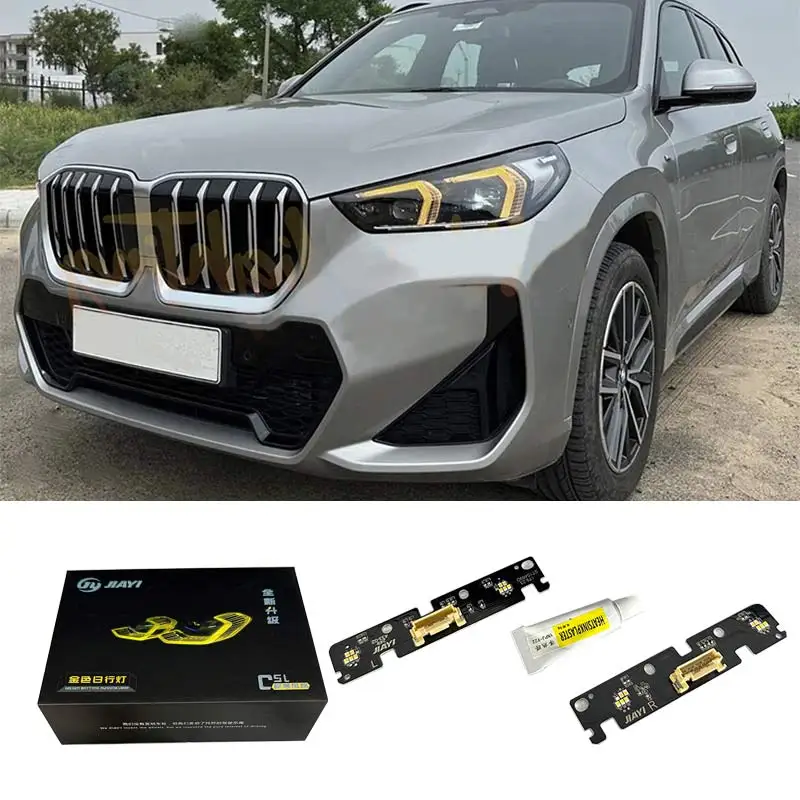 J ONE para BMW X1 U11 X2 U12 amarillo limón amarillo LED luz de circulación diurna placa LED módulo DRL 2022-2024 reemplazo amarillo
