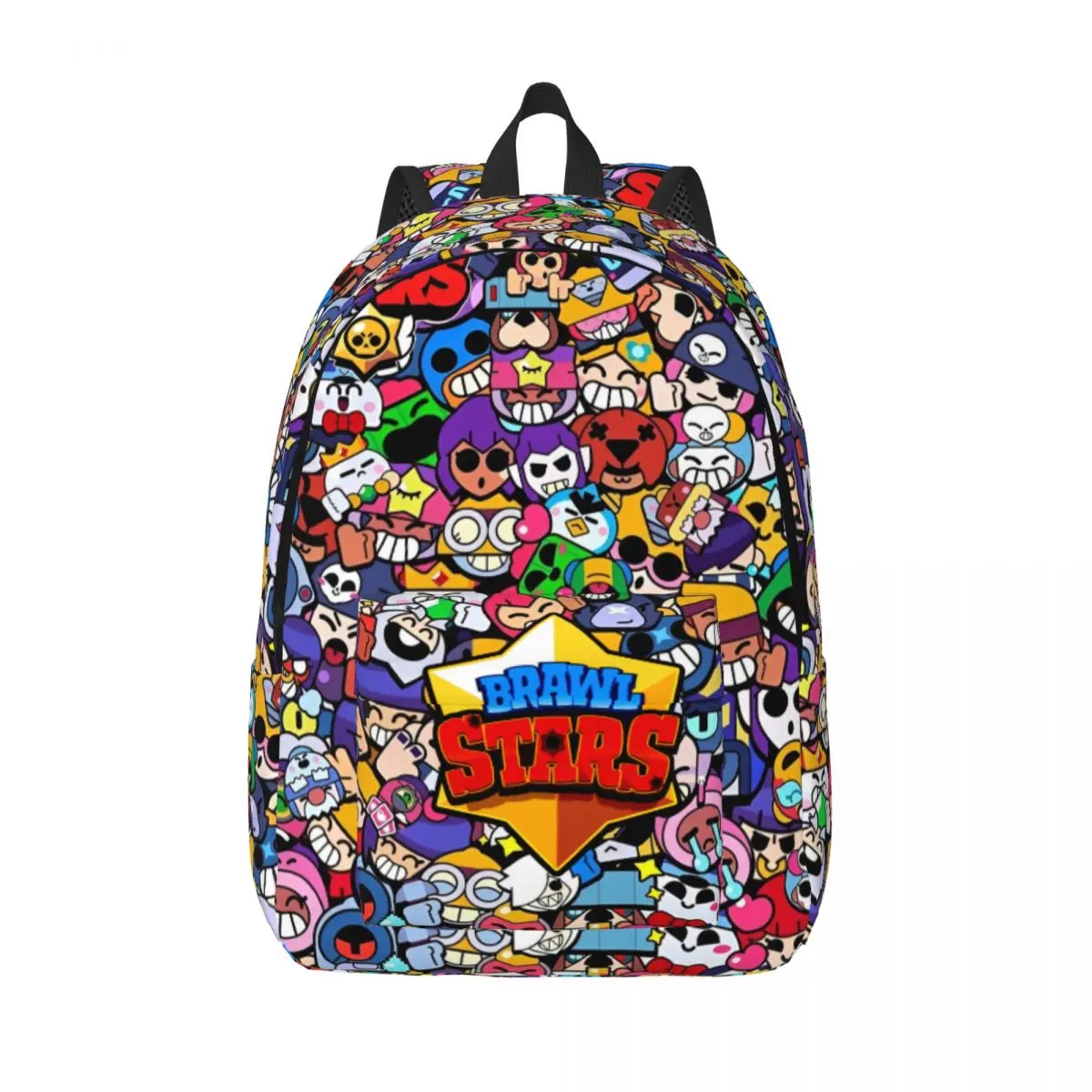 

Brawled Game Logo Backpack for Boy Girl Kids Student School Bookbag Cartoon Canvas Daypack Preschool Primary Bag Hiking