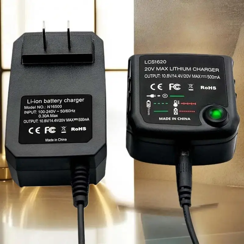 

1Set For Black& 12V 14.4V 20V Serise LBXR20 Electric Drill Screwdriver Battery Charging Tool Lithium Battery Charger