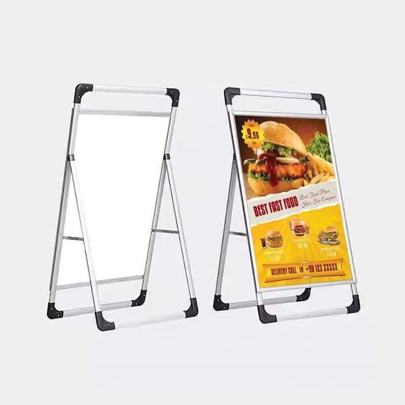 Single-sided 60 * 80/90cm portable poster board display stand out-of-home advertising board signage solution