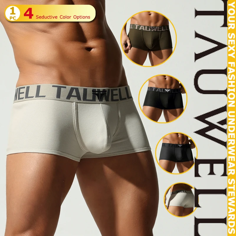 

Мужские мягкие трусы-боксеры Tauwell, нижнее белье, удобная верхняя одежда без лета, новая коллекция 2025