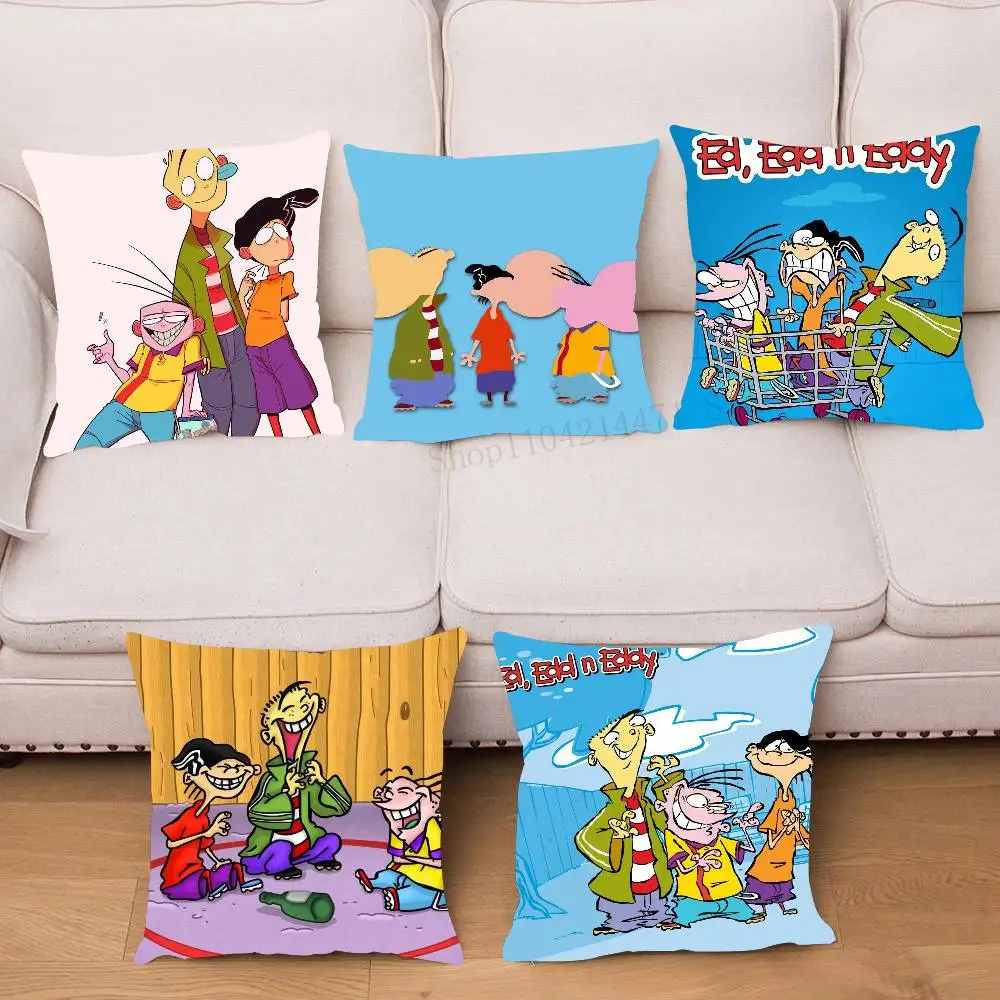Ed E-Edd N Eddy Pillow Case Fashion Square Pillowcase Bedroom Sofa Room Ins Decoration Leisure