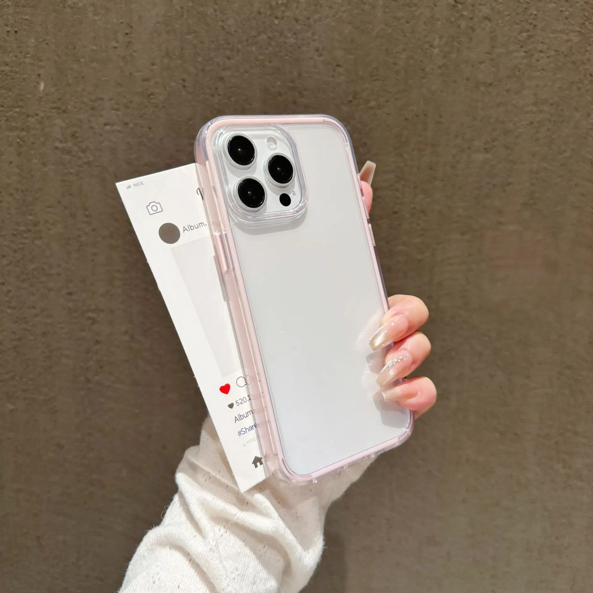 Hülle für iPhone 17 Pro Transparentes Acryl Anti-Drop Drei-in-Eins, für 15 Schutzhülle – Detail 7