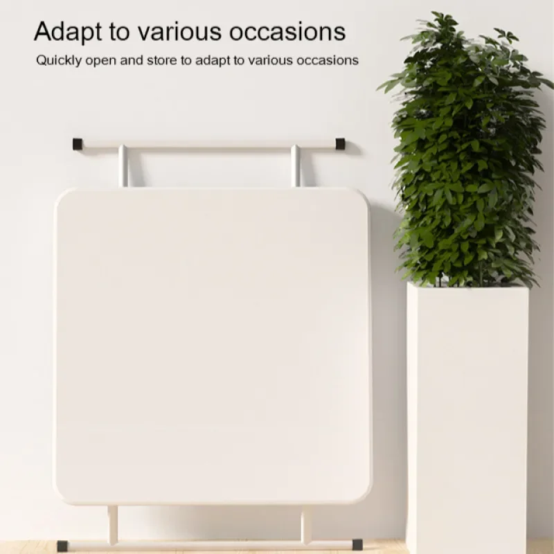 

Home Foldable Square Dining Table Rental Room Portable Moveable Small Table Simple Folding Lifting Computer Table for Office