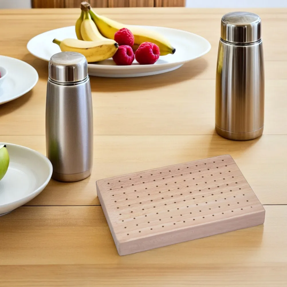 Soporte de madera para exhibición de aperitivos, soporte rectangular para brochetas de comida para fiestas, Buffets, cumpleaños, bodas, Kabob de fruta, soporte para selección