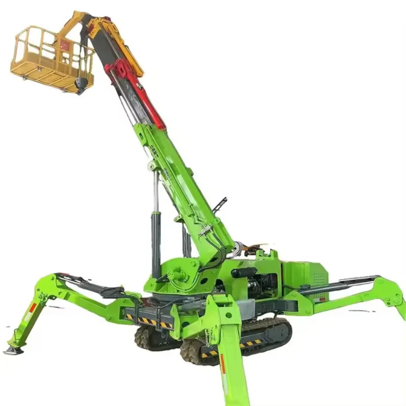 Ultra Compact Spider Crane Mini Tracked Telescopic Boom for Indoor Narrow Space Lifting Operations 3Ton Customized