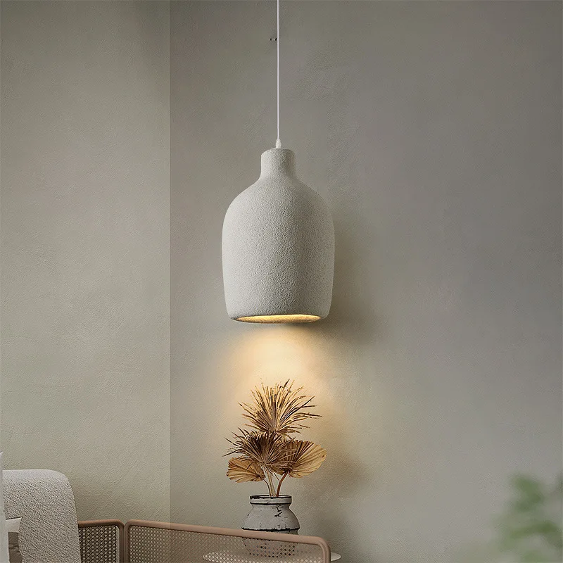 Imagem -02 - Japonês Wabi-sabi Estilo Led Pendant Lamp Sala de Estar Quarto Cabeceira Retro High-end Iluminação Decorativa Doméstica Designer Nórdico