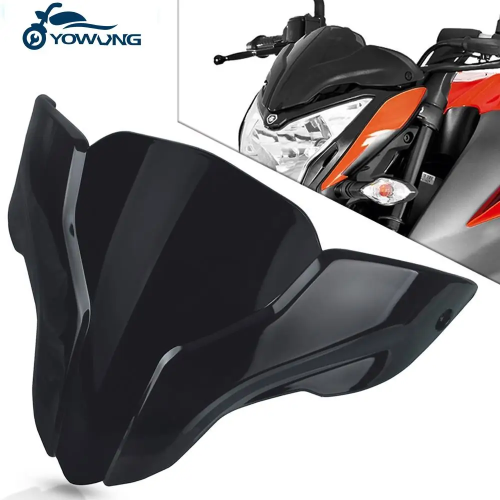 For BAJAJ Pulsar NS200 NS/200 RS/200 AS Motorbike Accessories Front Windshield Windscreen Windproof Air Wind Screen Deflector