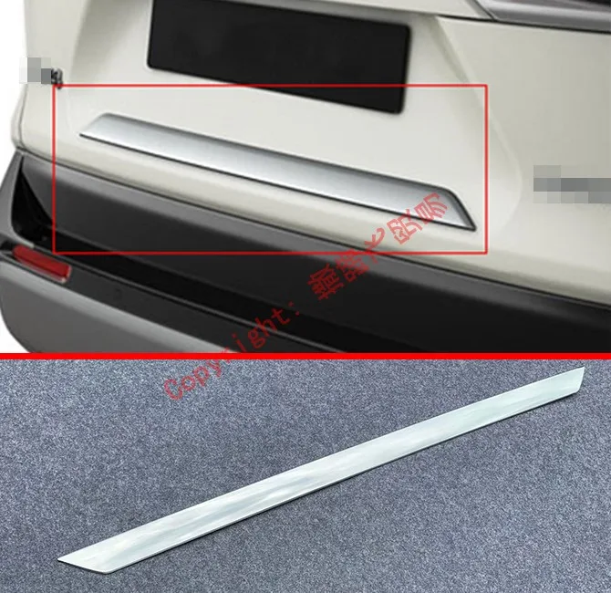 ABS Chrome Rear Trunk Lid Licence Plate Under Trim For Toyota Rav4 2019 2020 Car Accessories Stickers