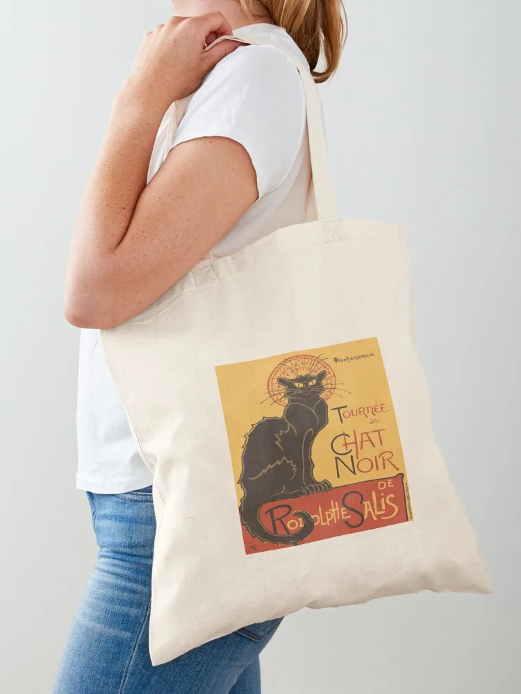 Tournee du Chat Noir De Rodolphe Salis Vector Tote Bag Women's bag Big bag reusable shopping bags Canvas Tote