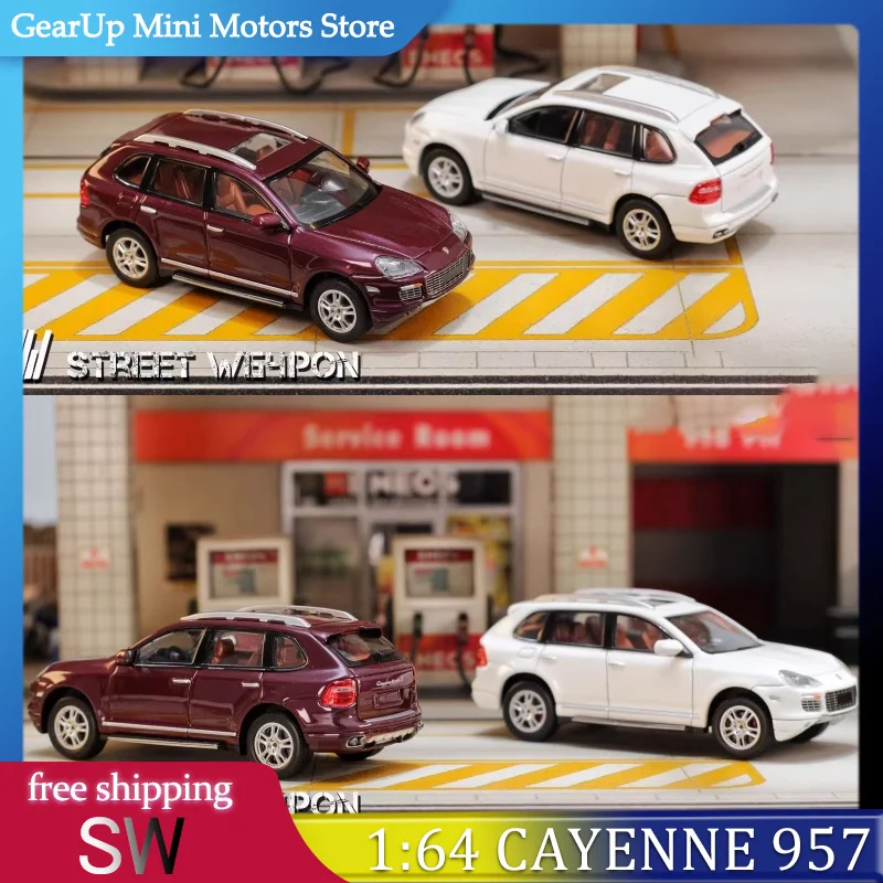 

SW 1:64 Porsche Cayenne 957 Turbo S Alloy Diecast Off-Road Car Models High-Performance SUV Collectible for Porsche Enthusiasts