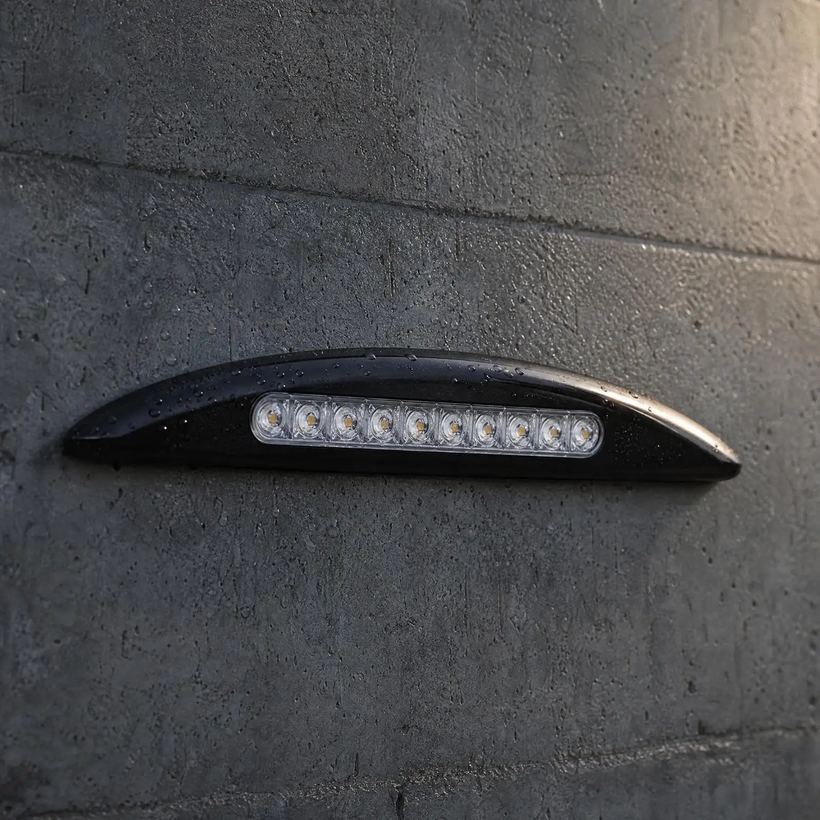 Outdoor LED Wall Mount Fixture Low Profile 12V Waterproof for Camper Trailer Boat Side
