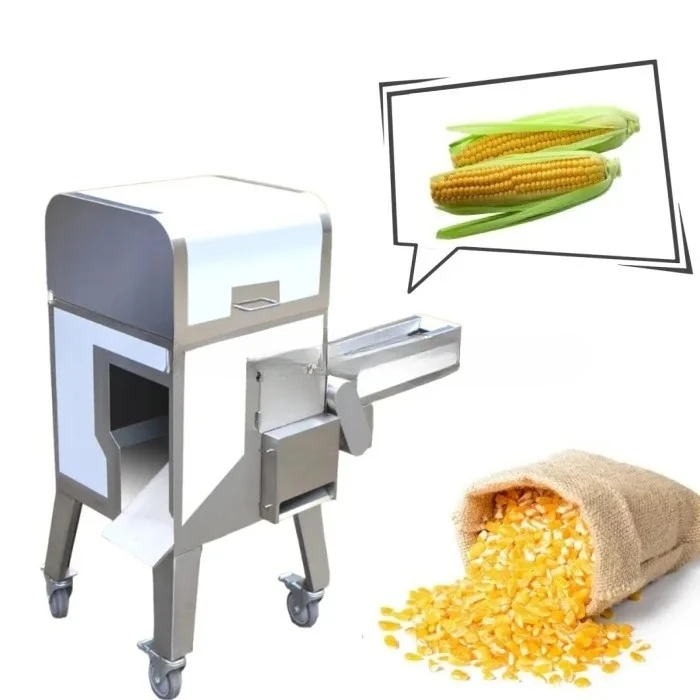 Professional Solar Powered Maize Bran Removal Milling Machine Corn Thresher Maize Sheller Fresh Shelled Corn