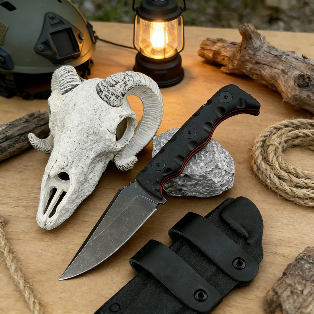 

Нож с фиксированным клинком TKELL 003 из высокопрочной нержавеющей стали, для резки, для фруктов, для активного отдыха, с ножнами K Sheath