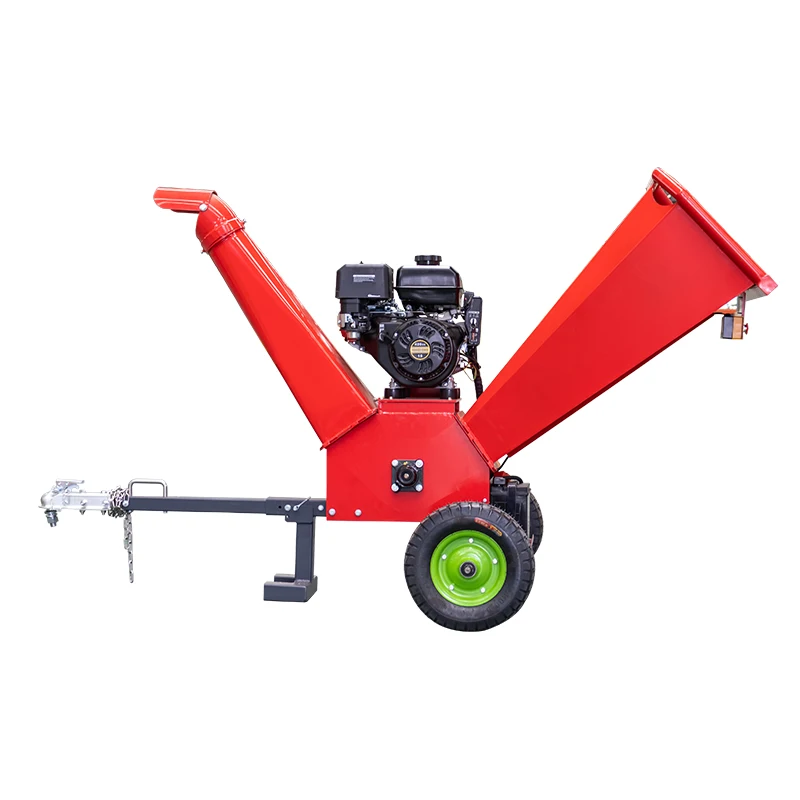 CE Certified Wood Chipper Shredder Engine Mobile Tree Branch Chipper Garden Forest Wood Crusher for Making Mulch
