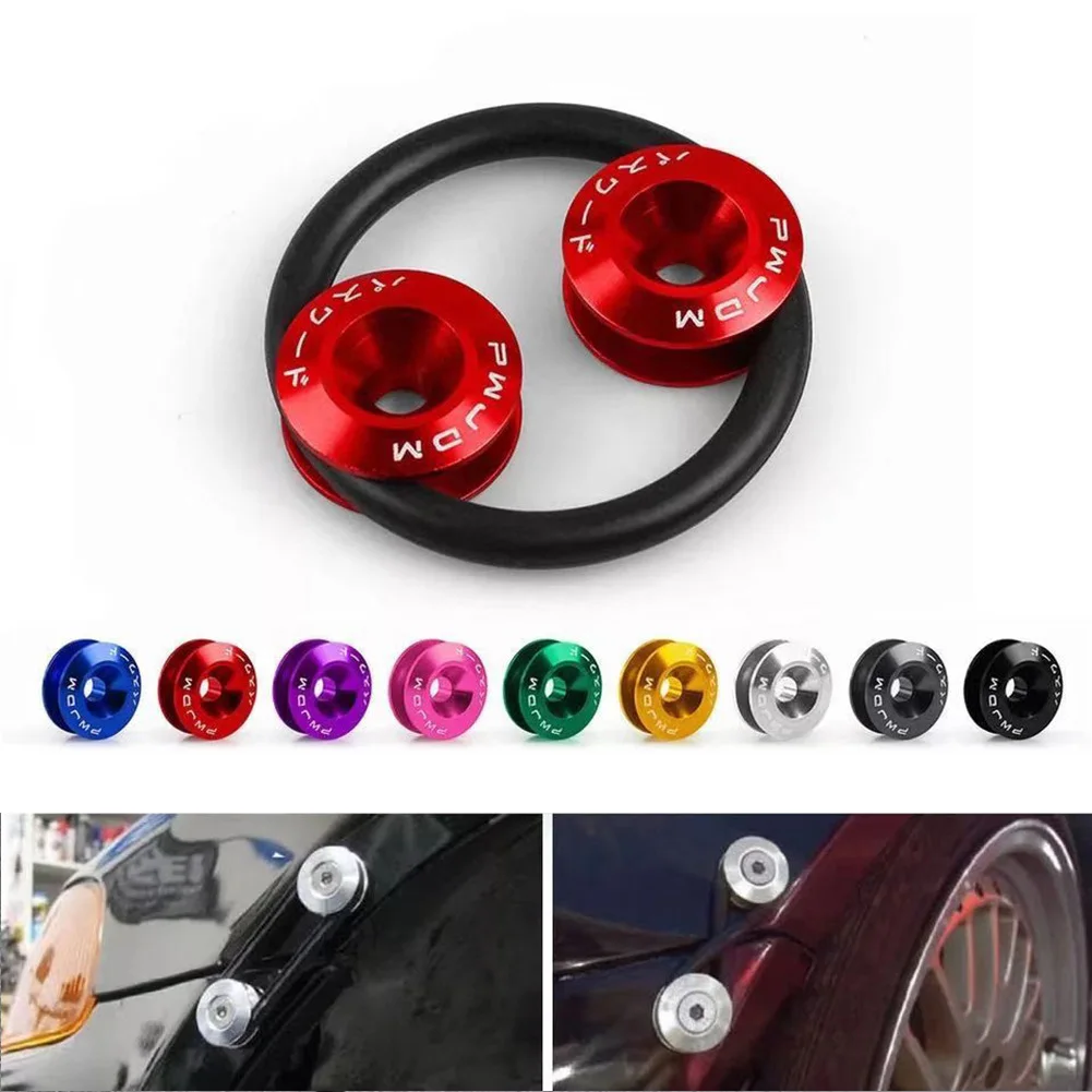 Universale JDM alluminio sgancio rapido chiusure paraurti anteriore paraurti posteriore portello coperchio Surround fissaggio fibbia Jdm accessori