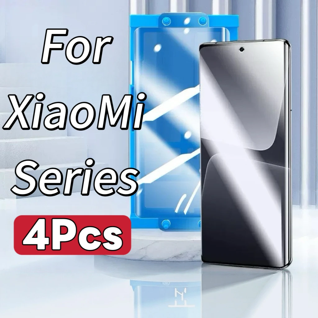 

For Xiaomi 10, 11, 12, 13, 14, 15 Series HD Screen Protector, Not Tempered Glass Film, Pack of 4