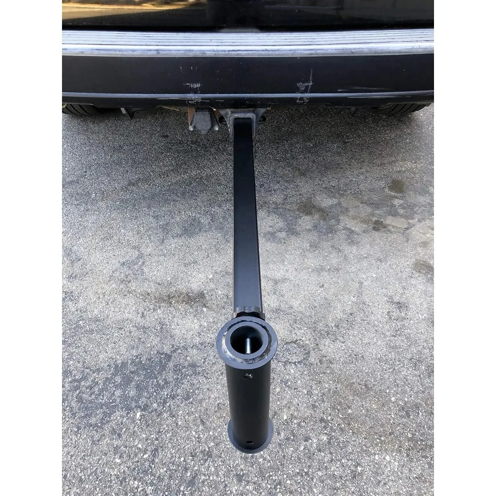 أفضل دعم رائع للفناء الكبير والمظلات الخارجية - مثالي للسفر والخلف والمناسبات الخارجية الأخرى، باللون الأسود