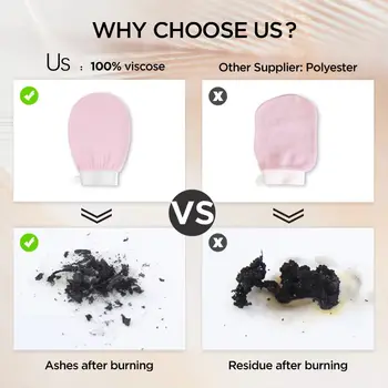 50 ks exfoliačních rukavic s vlastním logem do sprchy, měkké fialové exfoliační rukavice z viskózového vlákna, odstraňovač odumřelé a suché kůže 10 nejlepší prodej Korejská exfoliační rukavice - №4