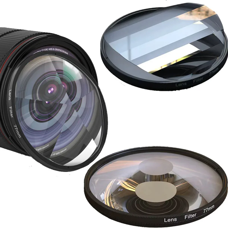 Glasprisma Kamera Effekt Objektivfilter Wirbel für Nikon d7000 Zubehör