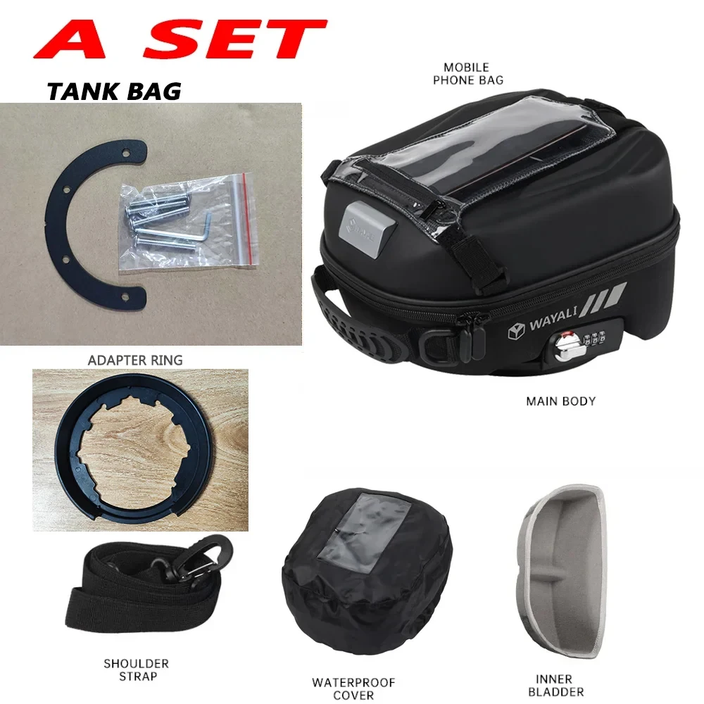 Motorcycle Tank Bag 2017-2024 for DUCATI Multistrada 950 950S 2023 Accessories Navigation Package Storage Bag With Password Lock