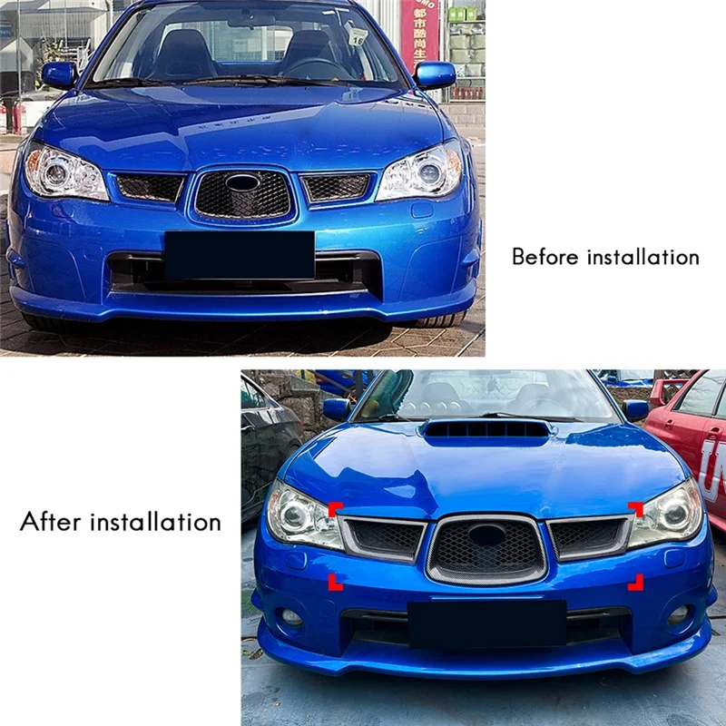 

Car Grille Front Hood Grille Racing Bumper Grill Exterior Accessories For Subaru Impreza WRX STI 2006-2007 Carbon Fiber-T61C