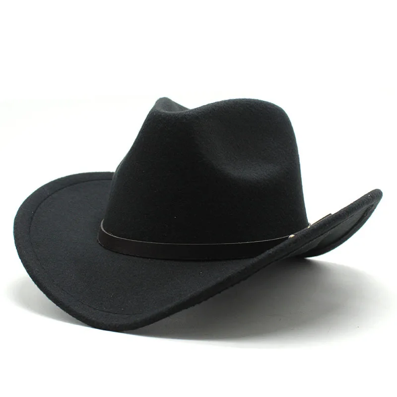 

American West Cowboys Top Hat Felt Hat Men S And Women S Horse Riding Hat Rolled Wool Like Fedora Hat Denim Hat