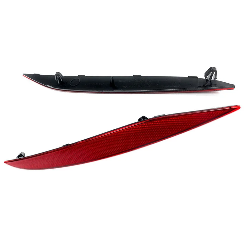 

1Pair Left & Right Red Bumper Reflex Reflector Light Lamp Replacement 1034342-00-C 1034343-00-C For Tesla Model X 2016-2023