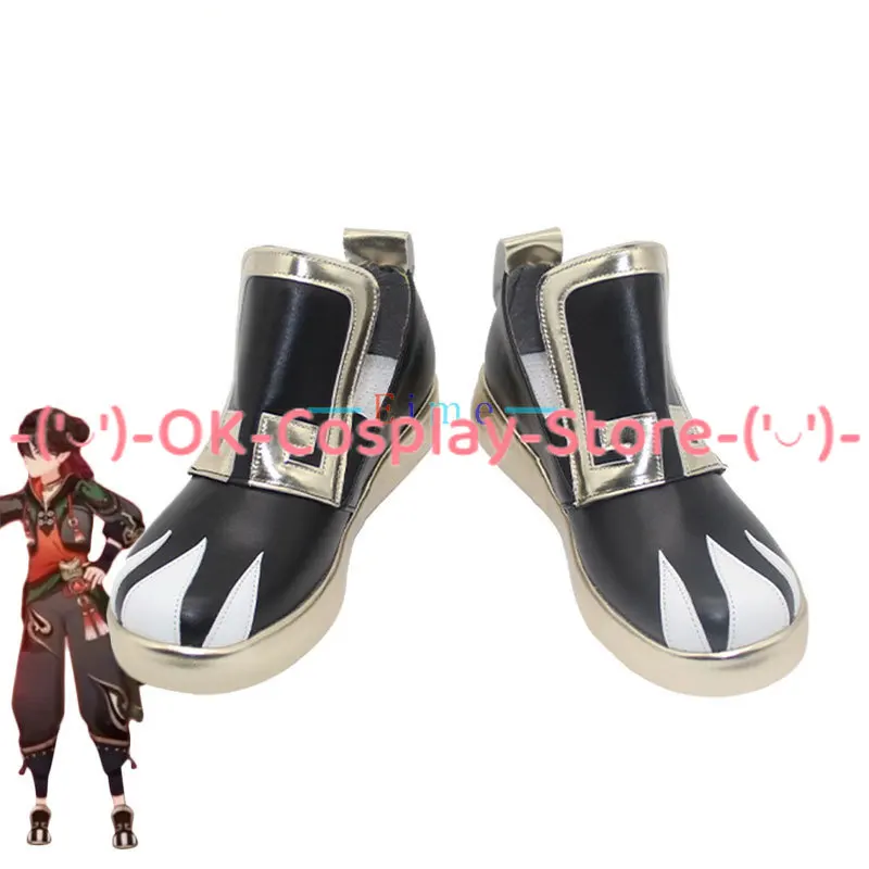 

Game Genshin Impact Gaming Cosplay Shoes Halloween Carnival Boots Cosplay Prop PU Leather Shoes Custom Made