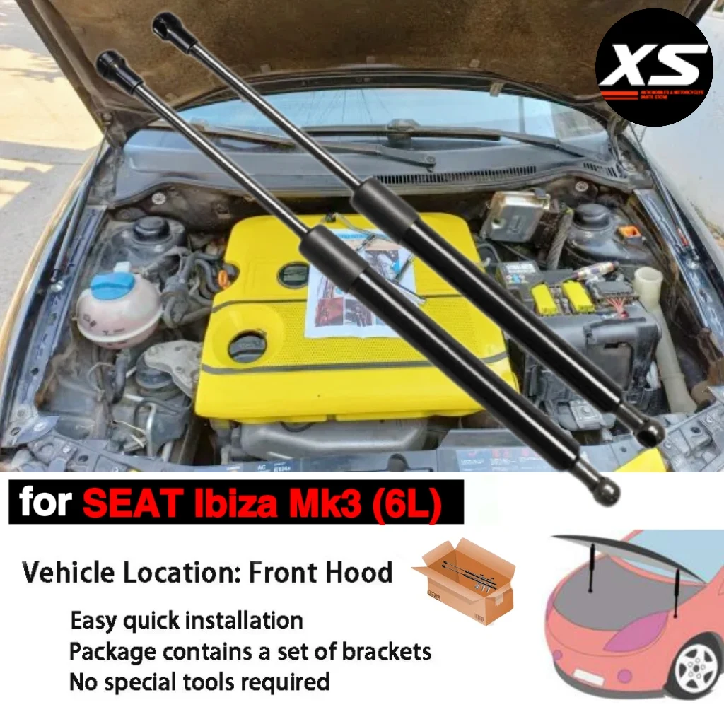 

Hood Struts For SEAT Ibiza Mk3 6L 2002-2008 Front Bonnet Modify Shocks Damper Lift Supports Rod Absorber Gas Spring Cylinders