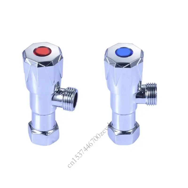 

Латунь дюйма угла на угловых клапанах ванные комнаты высокие потоки горячие/холодные стоп -клапаны водные потоки управляющие