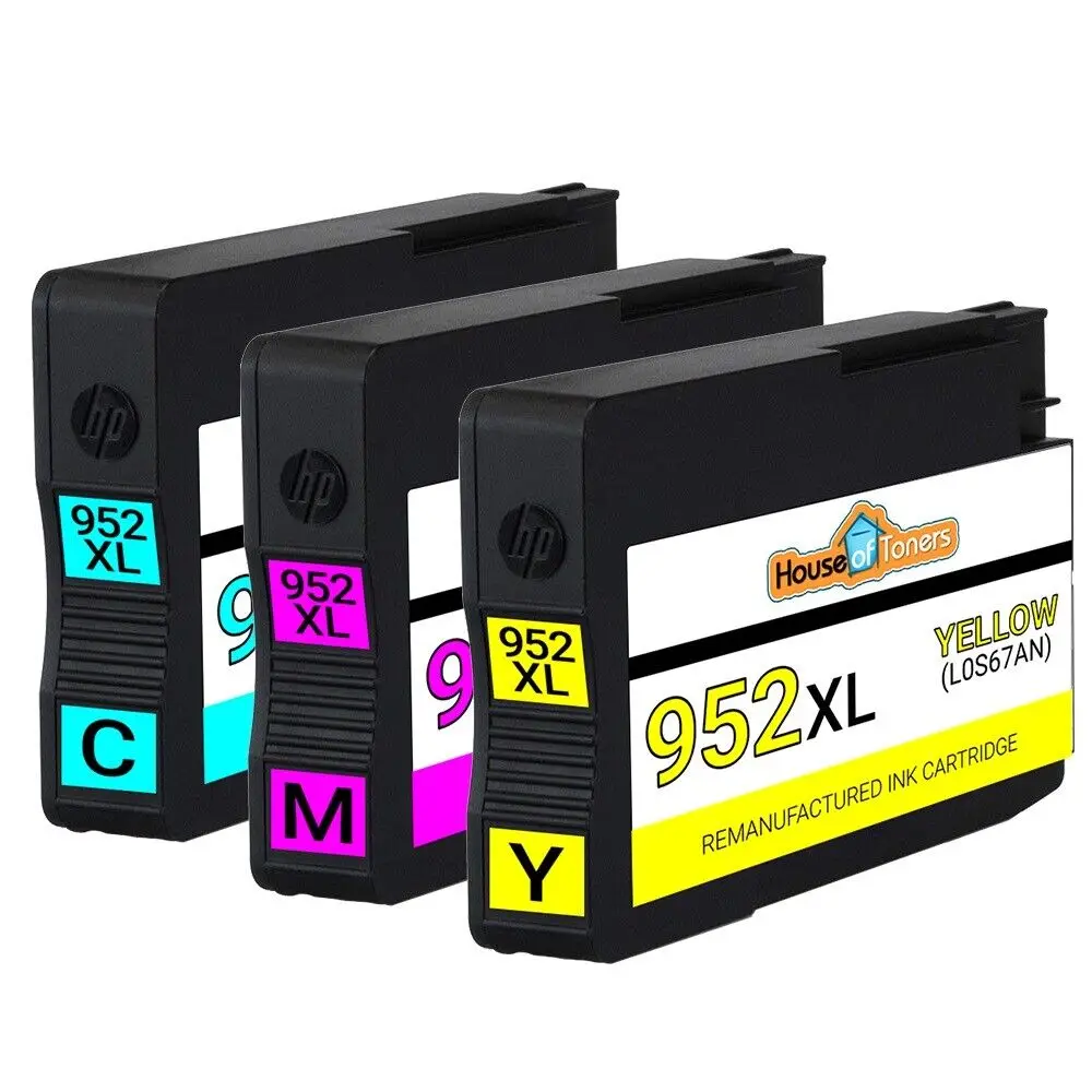 Encre de remplacement 3pk pour imprimante HP 952XL, pour Officejet Pro 8717 8718 8720 8724 8725 8726