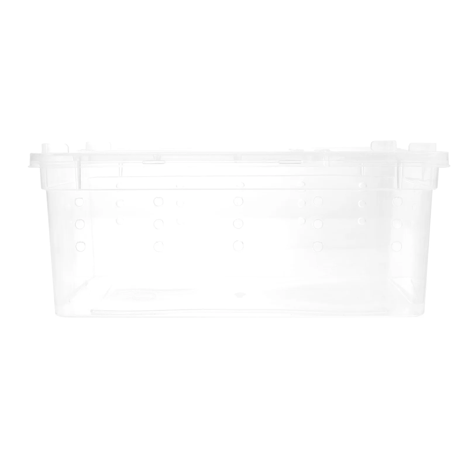 

1Pcs Transparent Plastic Breeding Box Medium Ventilated Reptile Feeding Container for Spiders Lizards Snakes Crickets